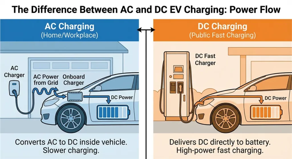 AC vs DC charging