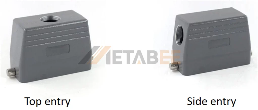 Cable Entry Direction of the Heavy-duty Connector Hood