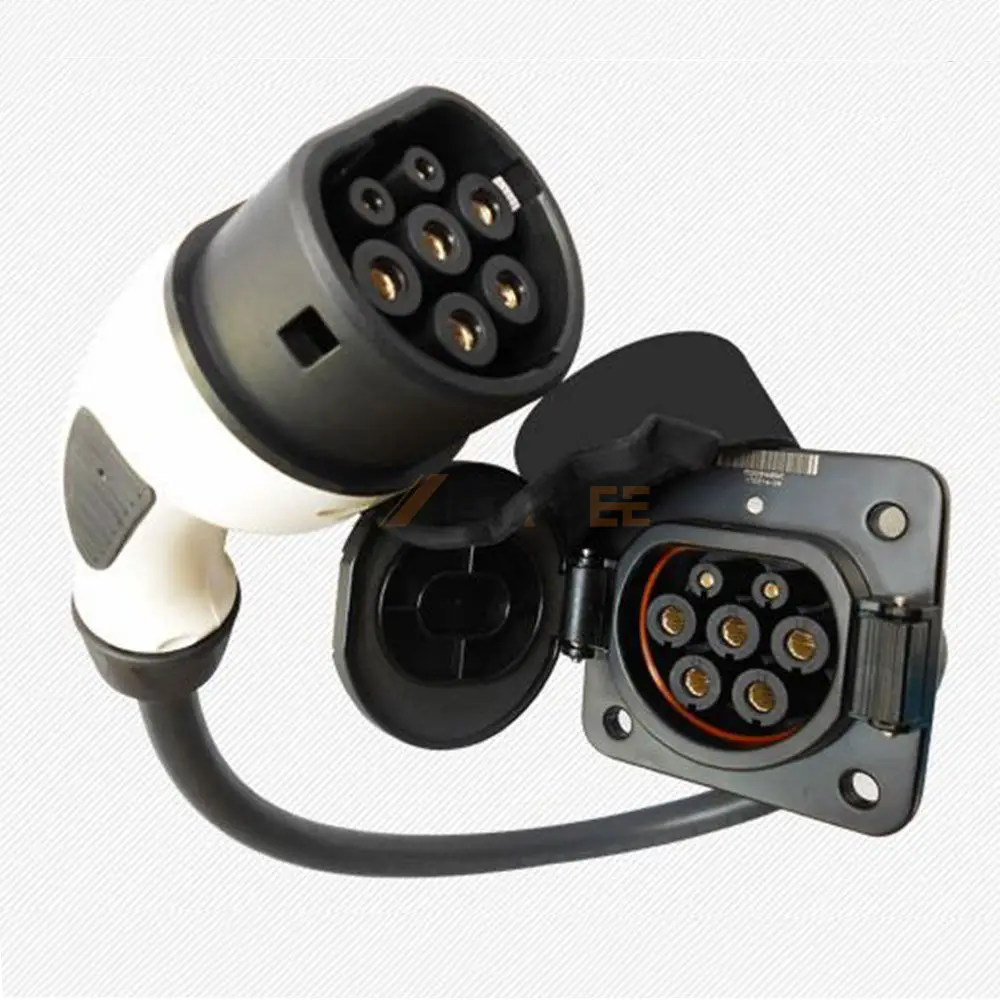 IEC 62196-2 Type 2 Plug to GBT Socket EV Charger Adapter, 250V, 32A 01