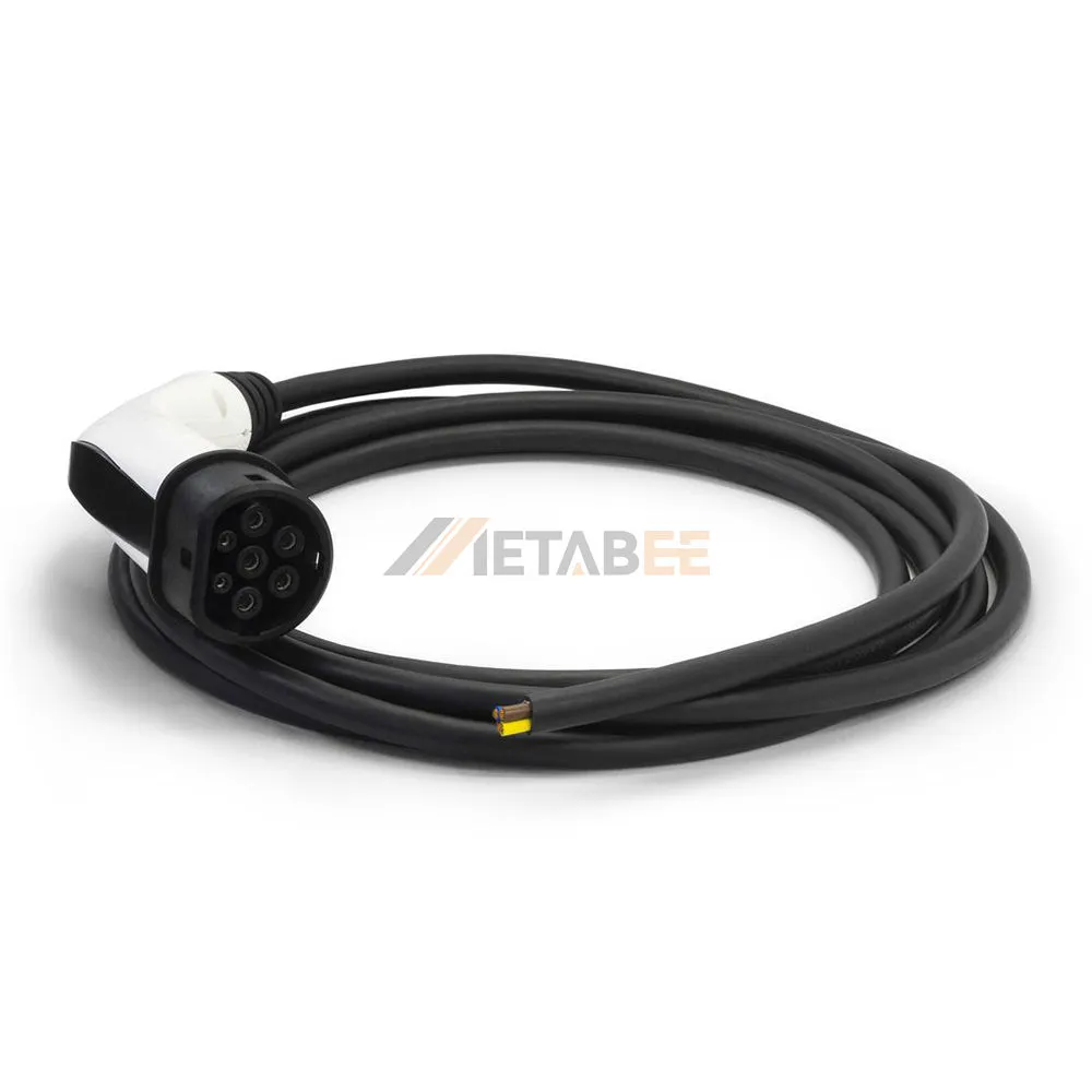 IEC Type 2 AC Charging Cable for Electric Vehicle, Plug, Three Phase, 32A, 415V