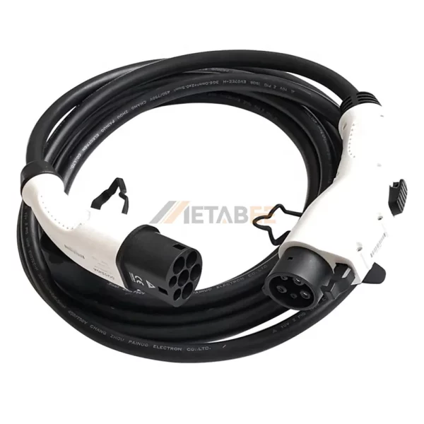 SAE J1772 AC Charger Cable, EV Plug, Single Phase, 16A, 250V 01