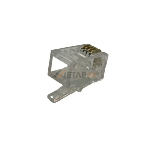 RJ9 4P4C Phone Connector​ for Stranded Wire, Flat Cable, Cat3, Unshielded