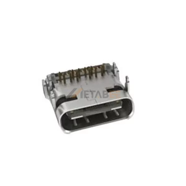 USB 2.0 Type C Receptacle, 24 Pin, 480 Mbps, PCB Mount, Vertical, Waterproof