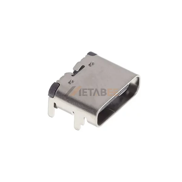 USB-C 2.0 Female Receptacle, 24 Pin, 480 Mbps, PCB Mount, RA