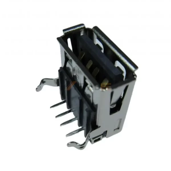 USB 2.0 Type A Female Connector, 4 Pin, PCB Thru-Hole, RA