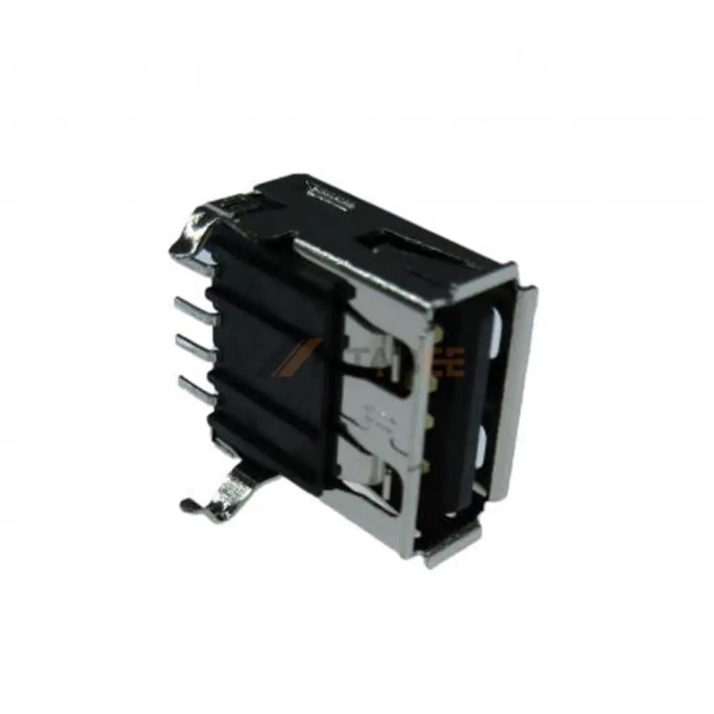 USB 2.0 Type A Socket, 4 Pin, PCB Surface Mount, RA