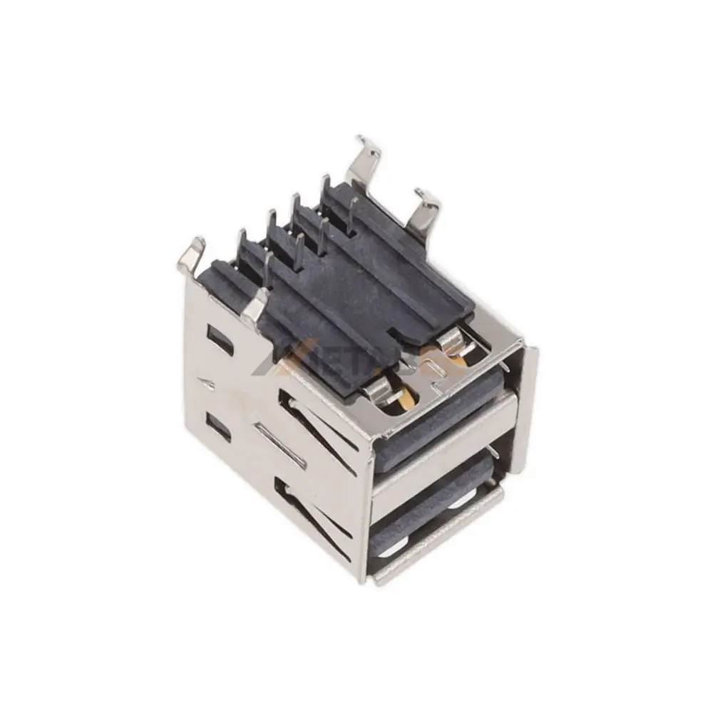 USB 3.0 Type A Connector, Socket, 18 Pin, Dual Port, PCB THM, RA