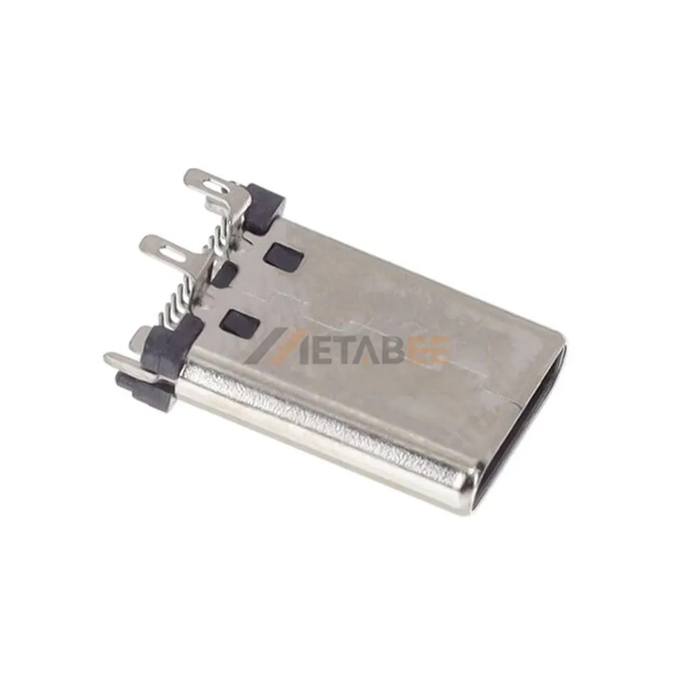 USB 3.1 Gen2 Type C Plug, 24 Pin, 10 Gbps, PCB Mount, SMT, Vertical