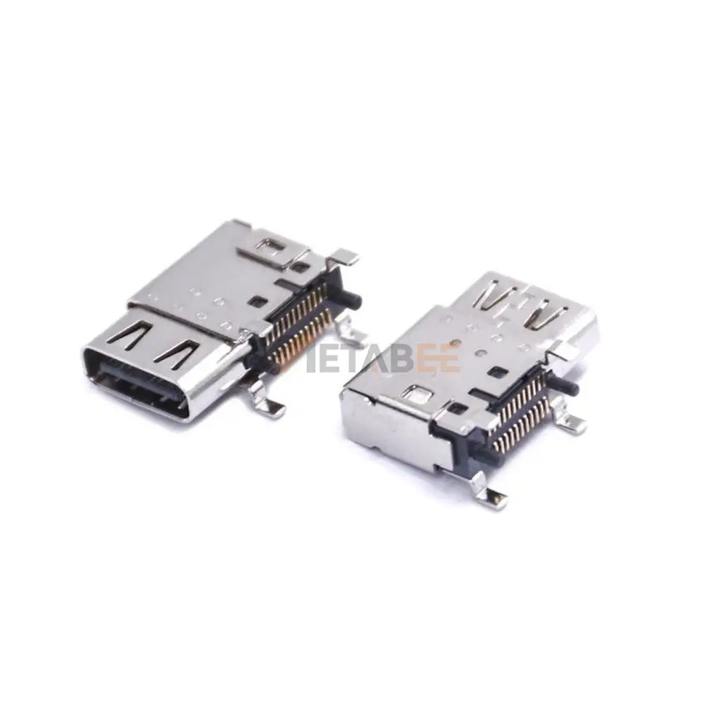 USB-C 3.2 Gen 2 Receptacle, 24 Pin, 10 Gbps, Upright