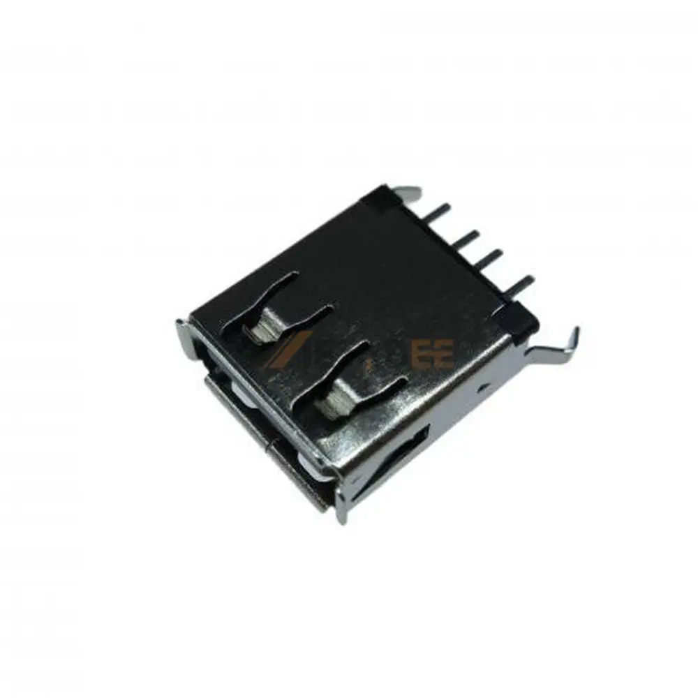 Vertical USB 2.0 Connector, Type A Receptacle, 4 Pin, PCB THM