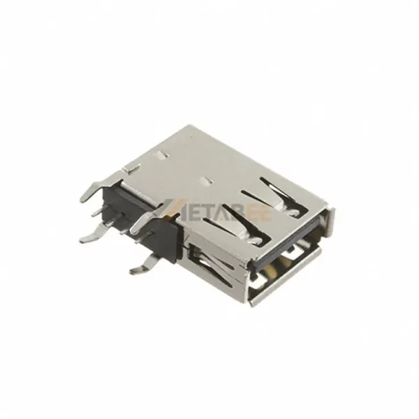 Vertical USB 2.0 Type A Receptacle, 4 Pin, PCB Thru-Hole