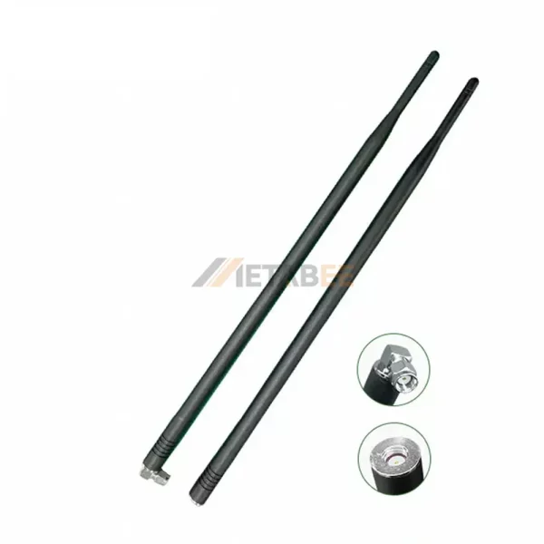 2.4/5.8 GHz 7dBi Dual Band Rubber Duck WiFi Antenna, RP-SMA Male