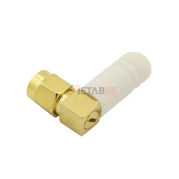 White 2.4 GHz 3dBi Rubber Duck Antenna for WiFi, SMARP-SMA Male 01