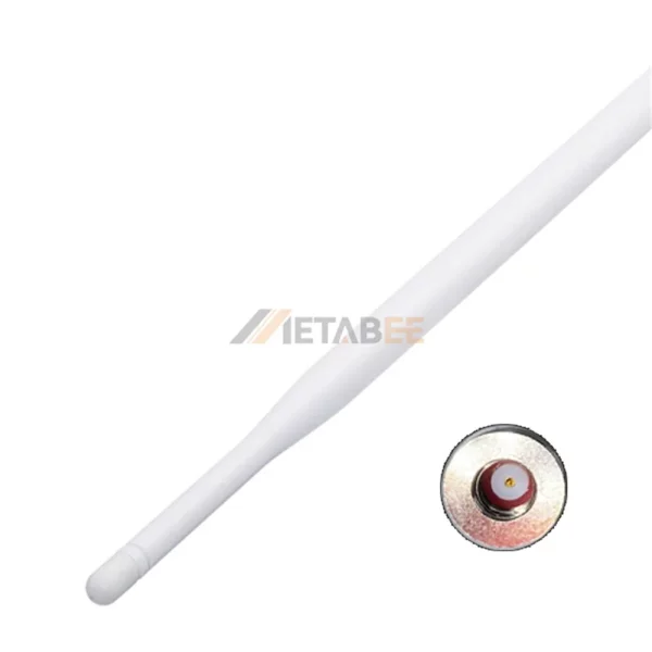 White 2.45.8 GHz 5dBi WiFi Dual Band Rubber Duck Antenna, SMA Male 02