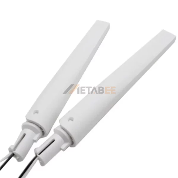 White 2.45.8 GHz 5dBi WiFi Rubber Antenna with 1.131.37mm Coaxial Cable, IPEX 01