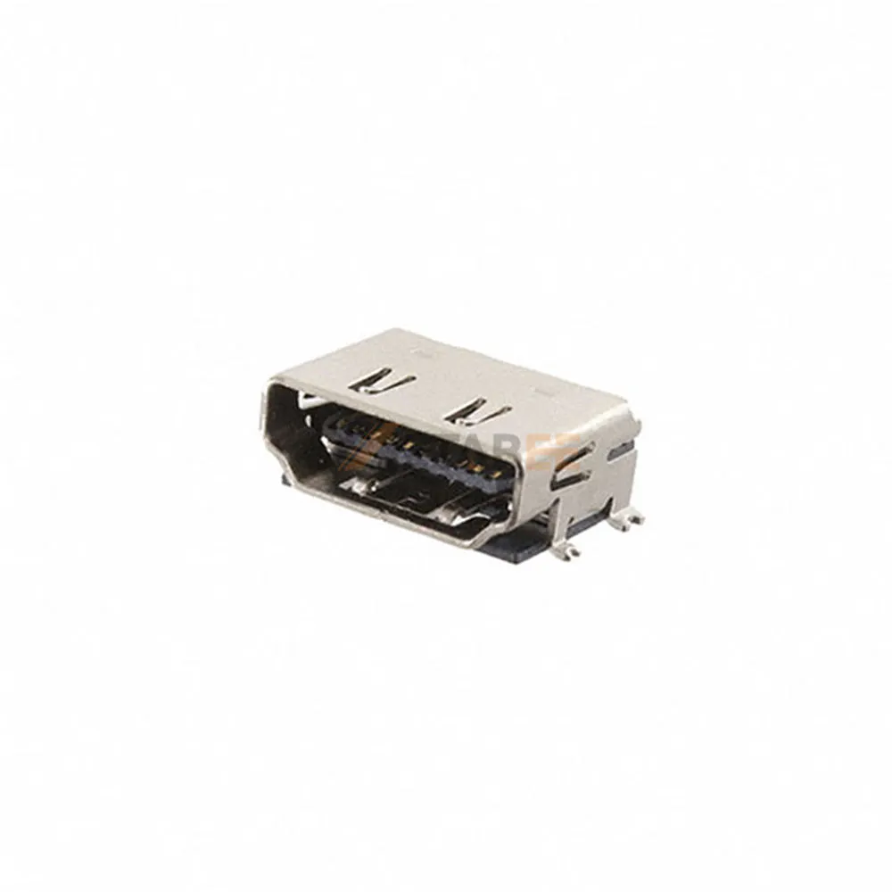 HDMI Type A Connector, Receptacle, SMT, RA