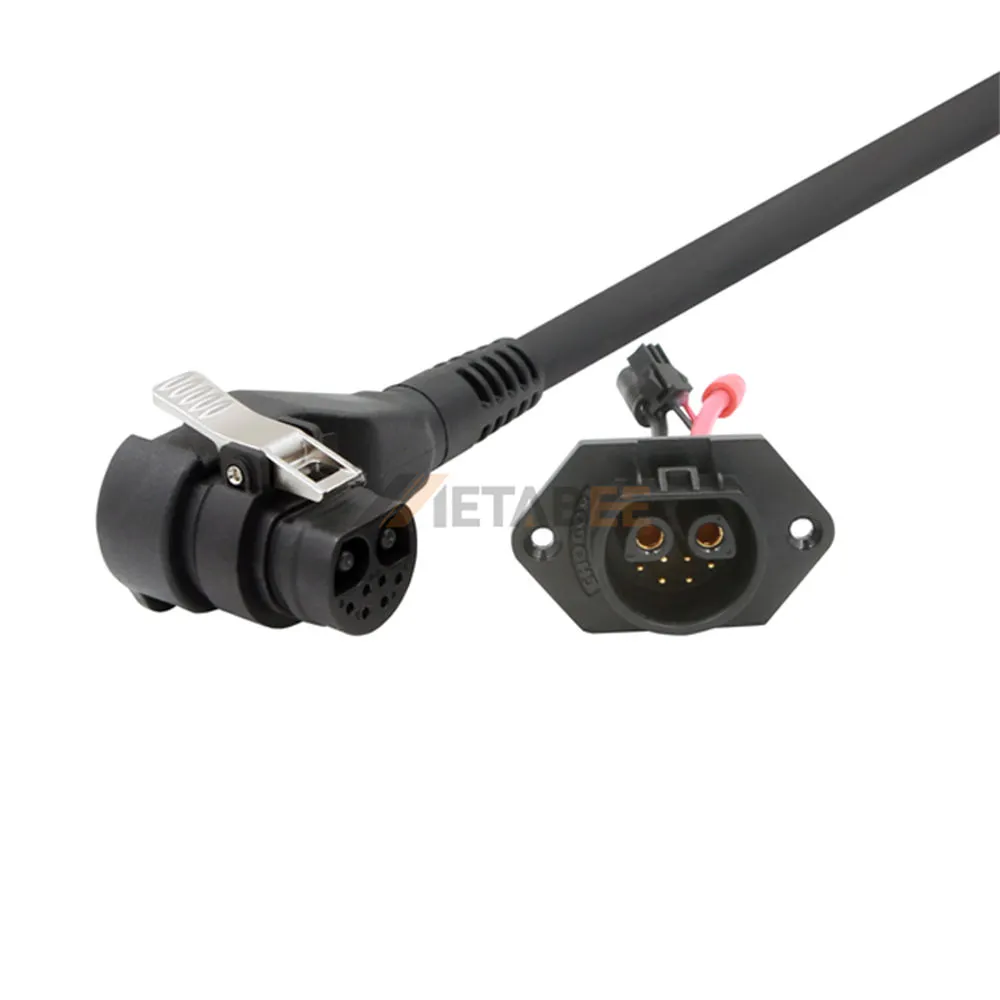 LEV Battery Hybrid Connector for Signal & Power Transmission, 2+8 Pin, IPX7