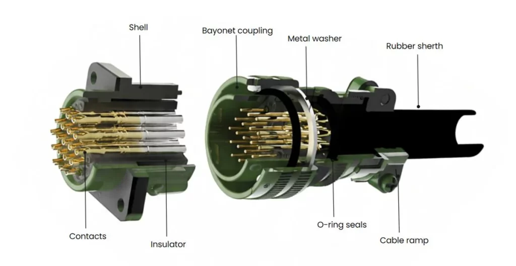 MIL-C-5015 Sonnector Structure
